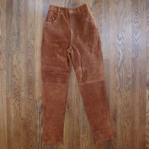 Vintage Toffs Leather High Waisted Pants